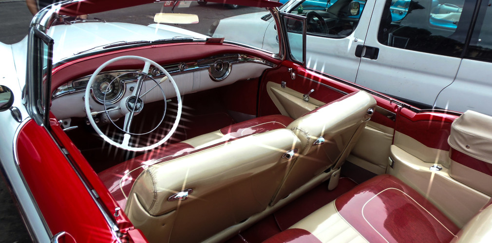 interior. havana classic car